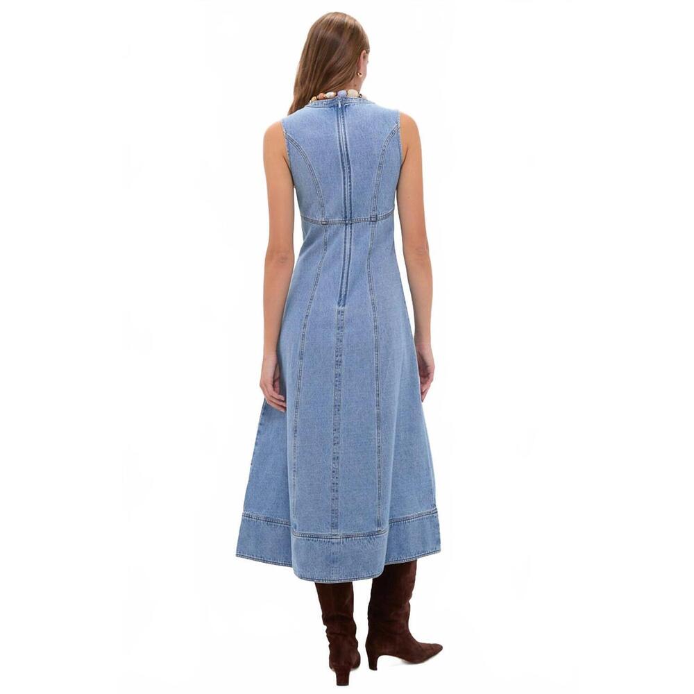 NEW HUNTER BELL sedona dress in vintage denim - Picture 5 of 7
